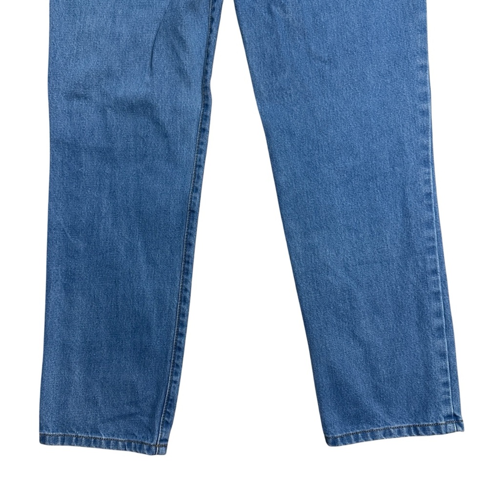 REVICE Blue Straight Leg Jeans with Red Heart Patches - Picture 7 of 8